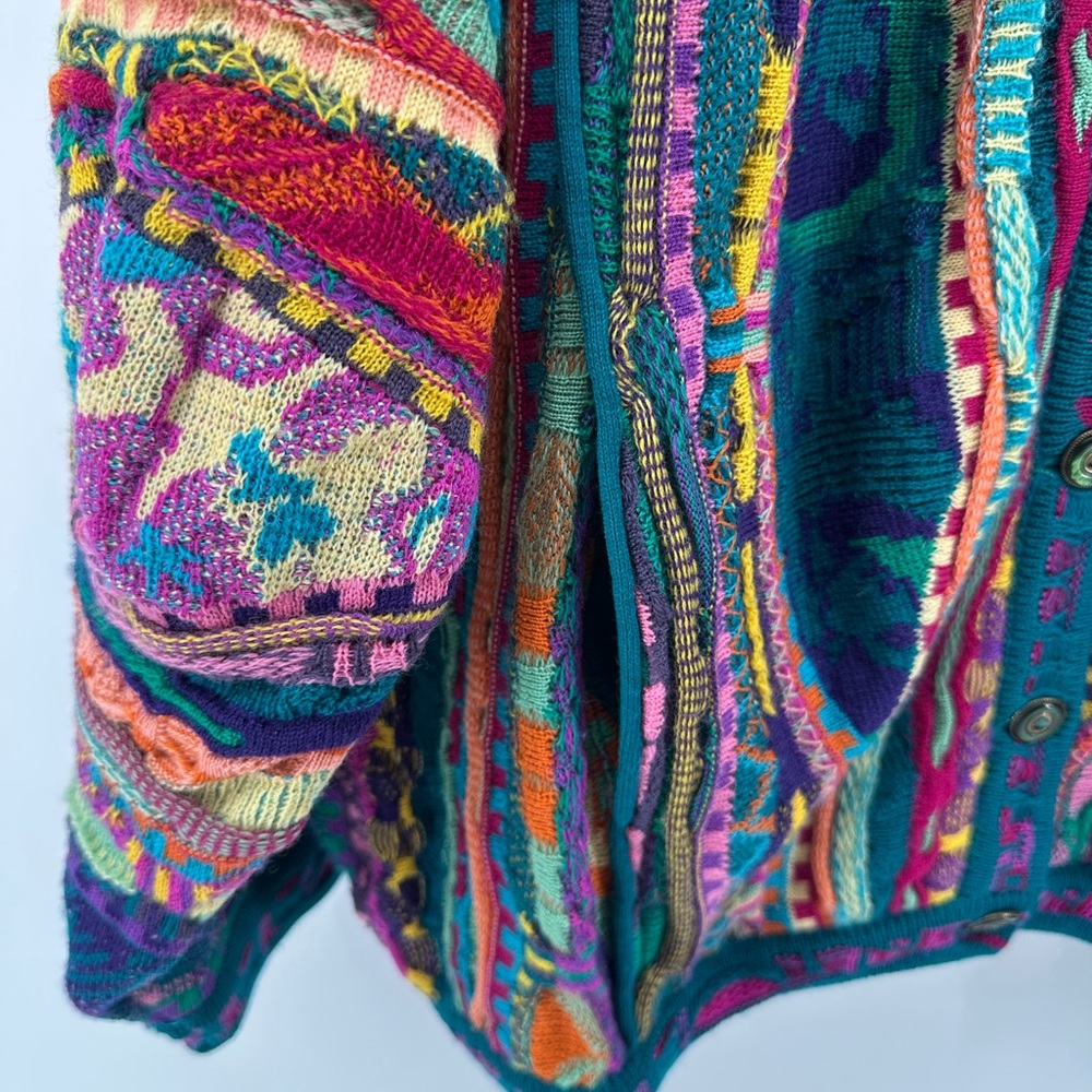 COOGI Vintage Multicolor Women's Cardigan Sweater - Picture 11 of 12